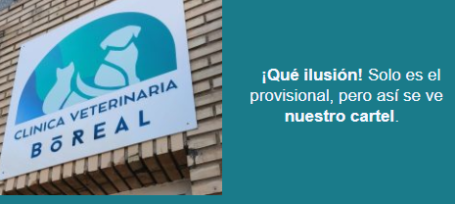 Noticia Veterinaria Boreal - Cartel provisional